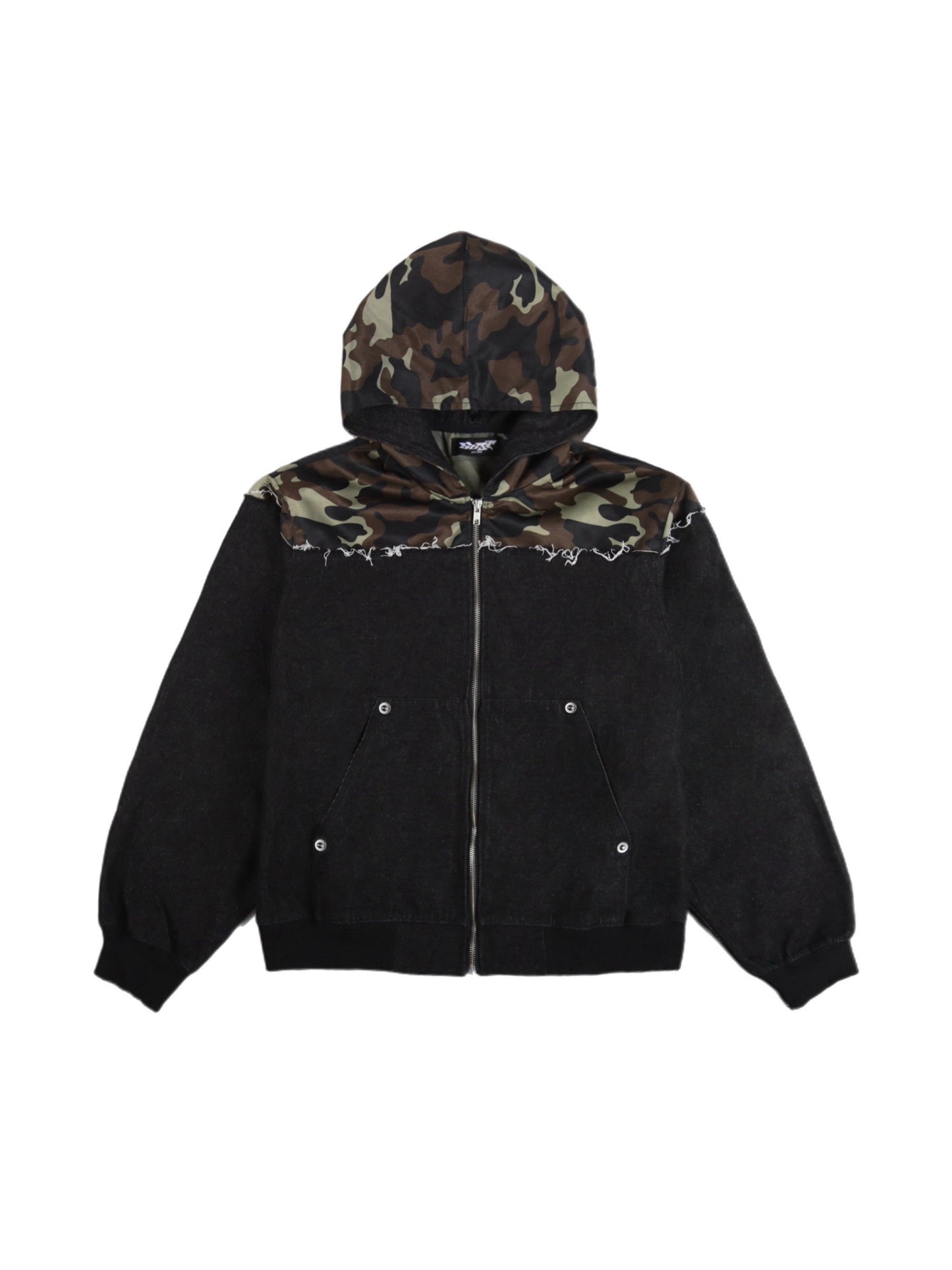 Camo Zip Jacket Dark Gray