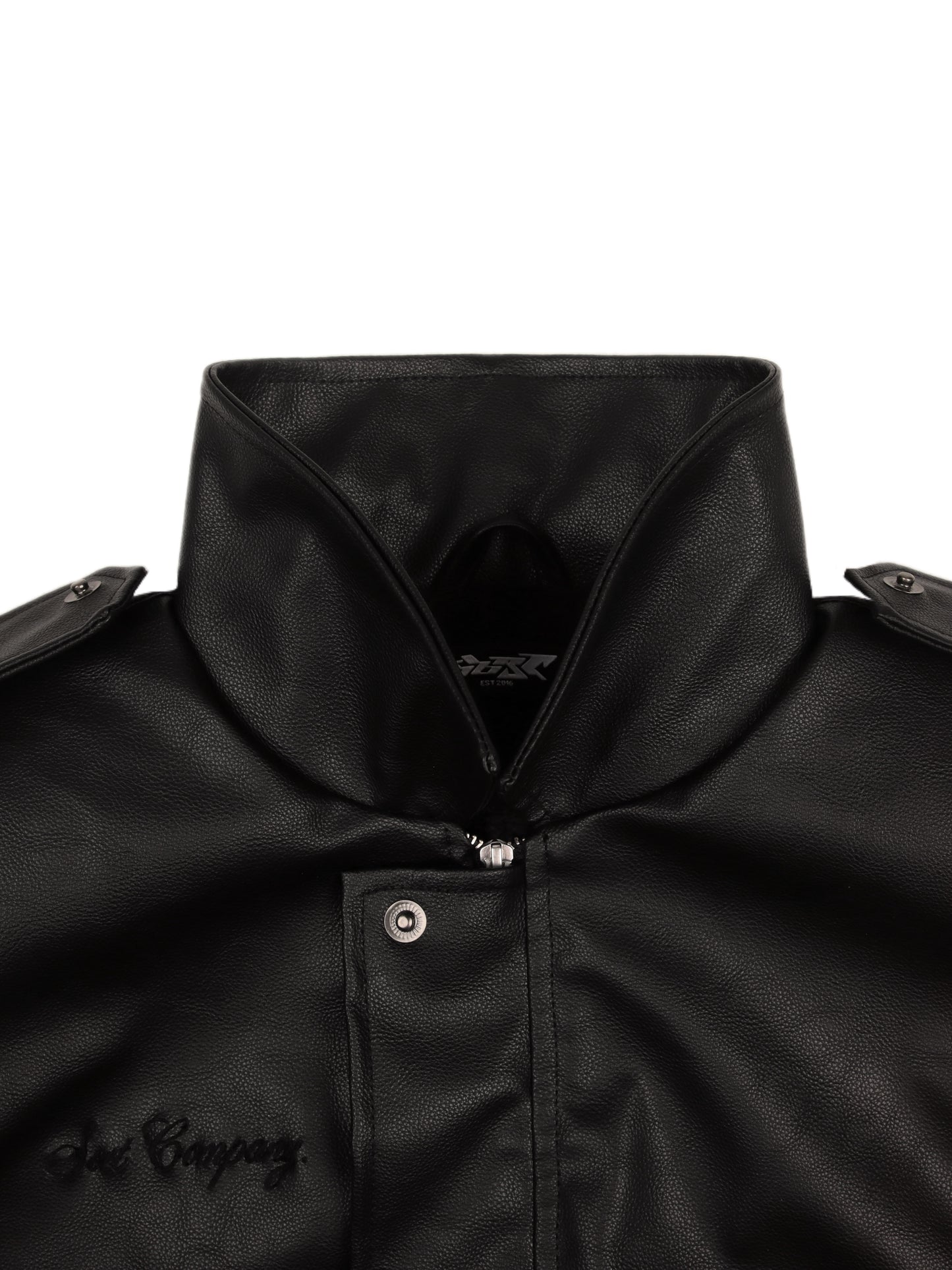 Rage Leather Jacket Black