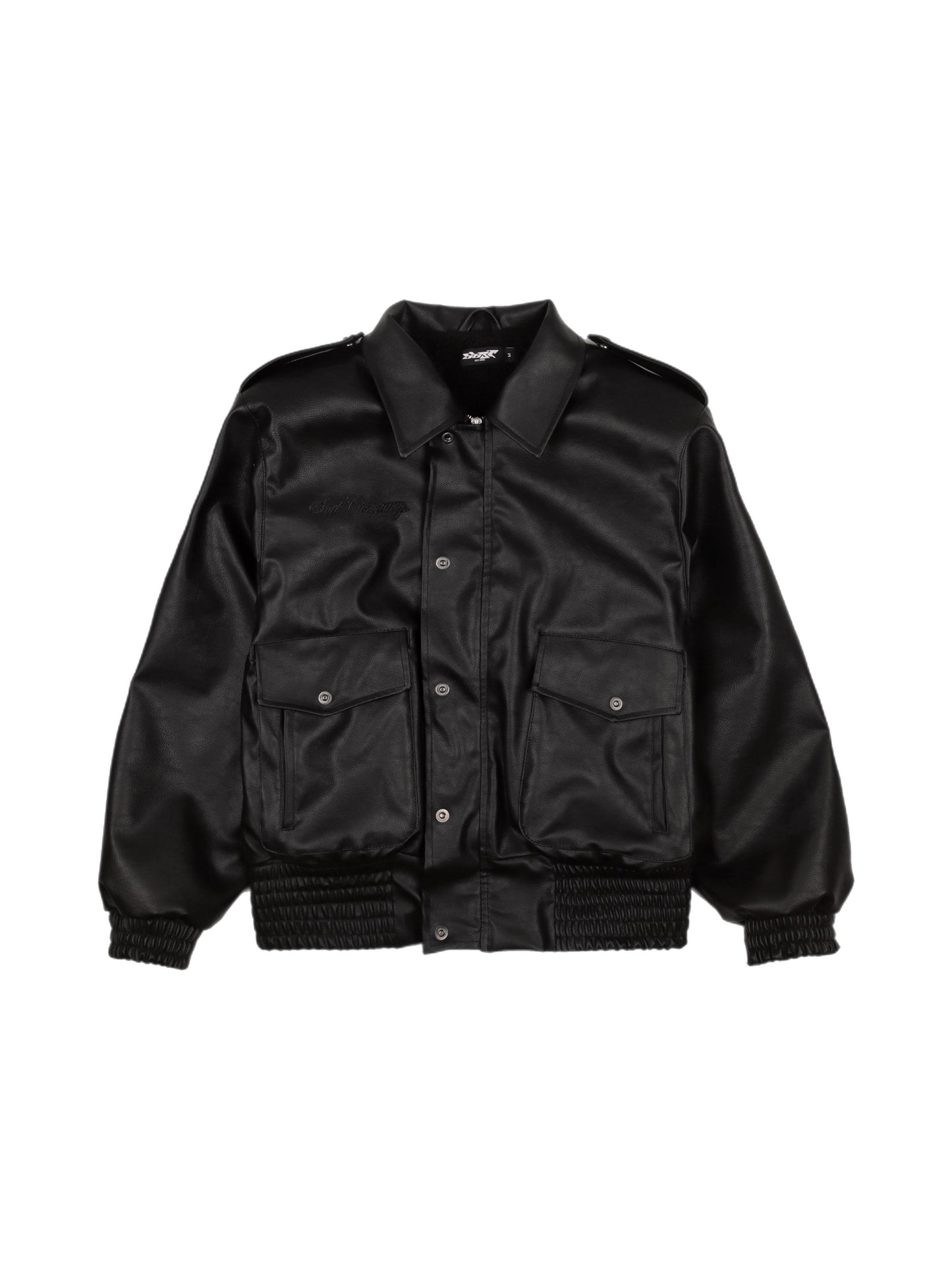 Rage Leather Jacket Black