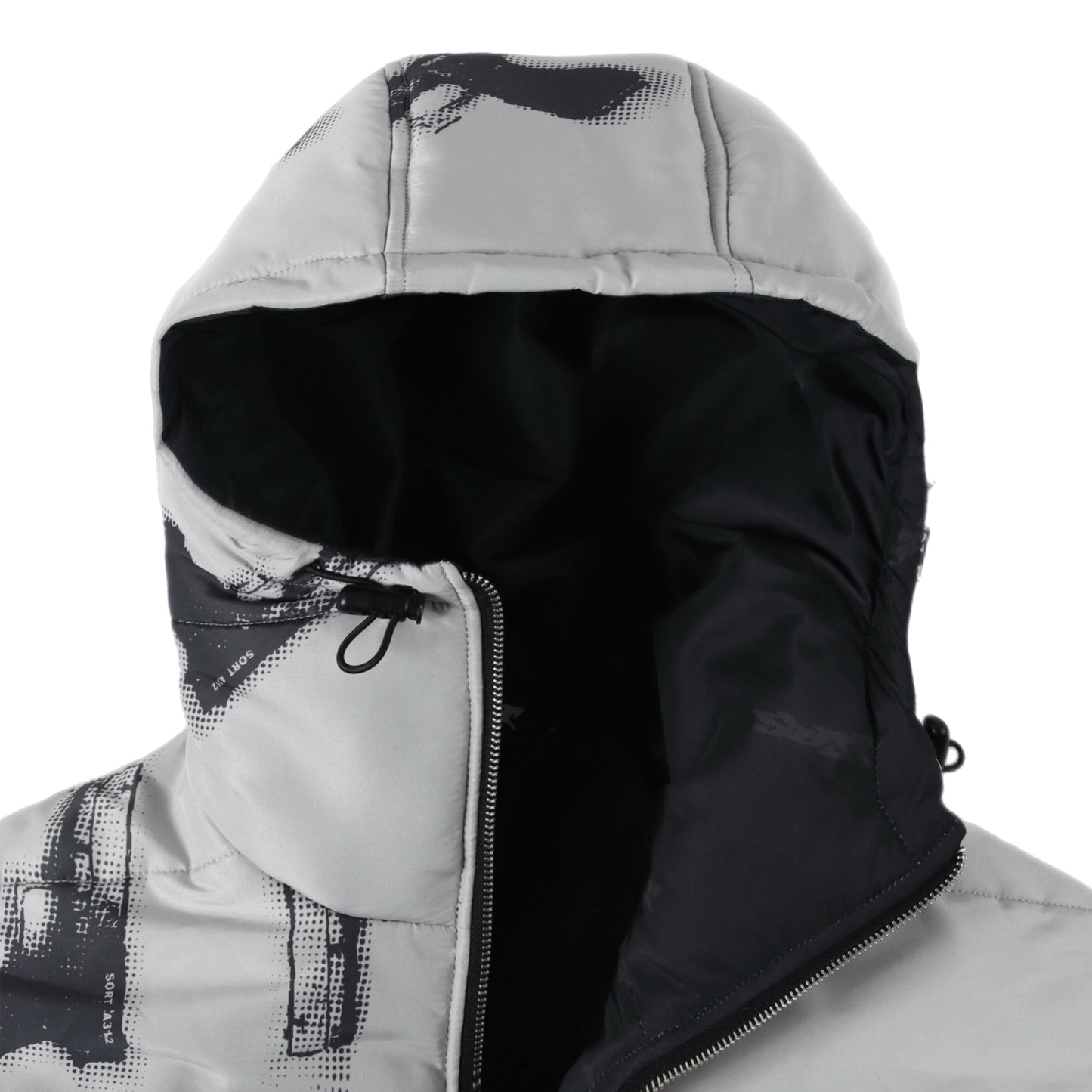 GLOCKS Puffer Jacket Light Gray