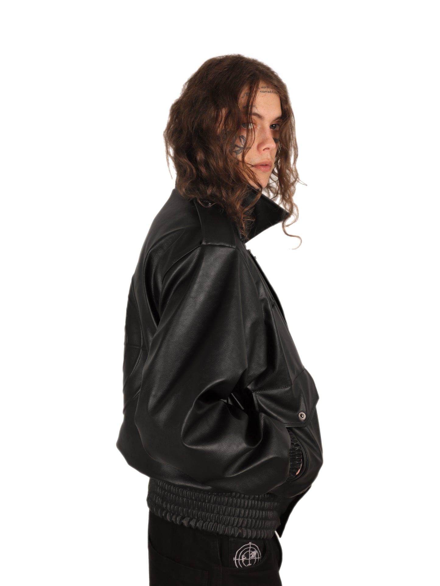 Rage Leather Jacket Black