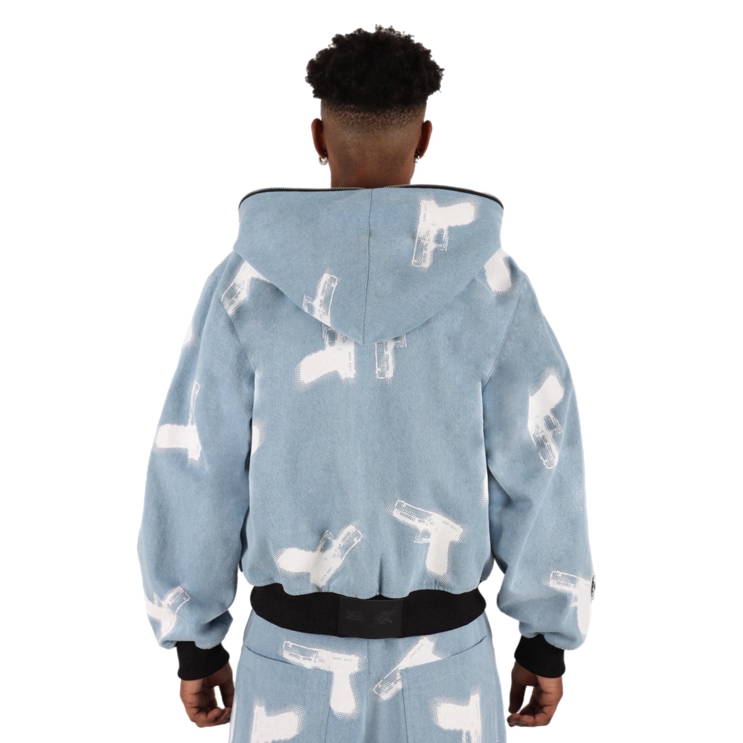 GLOCKS Full Zip Jacket Light Blue