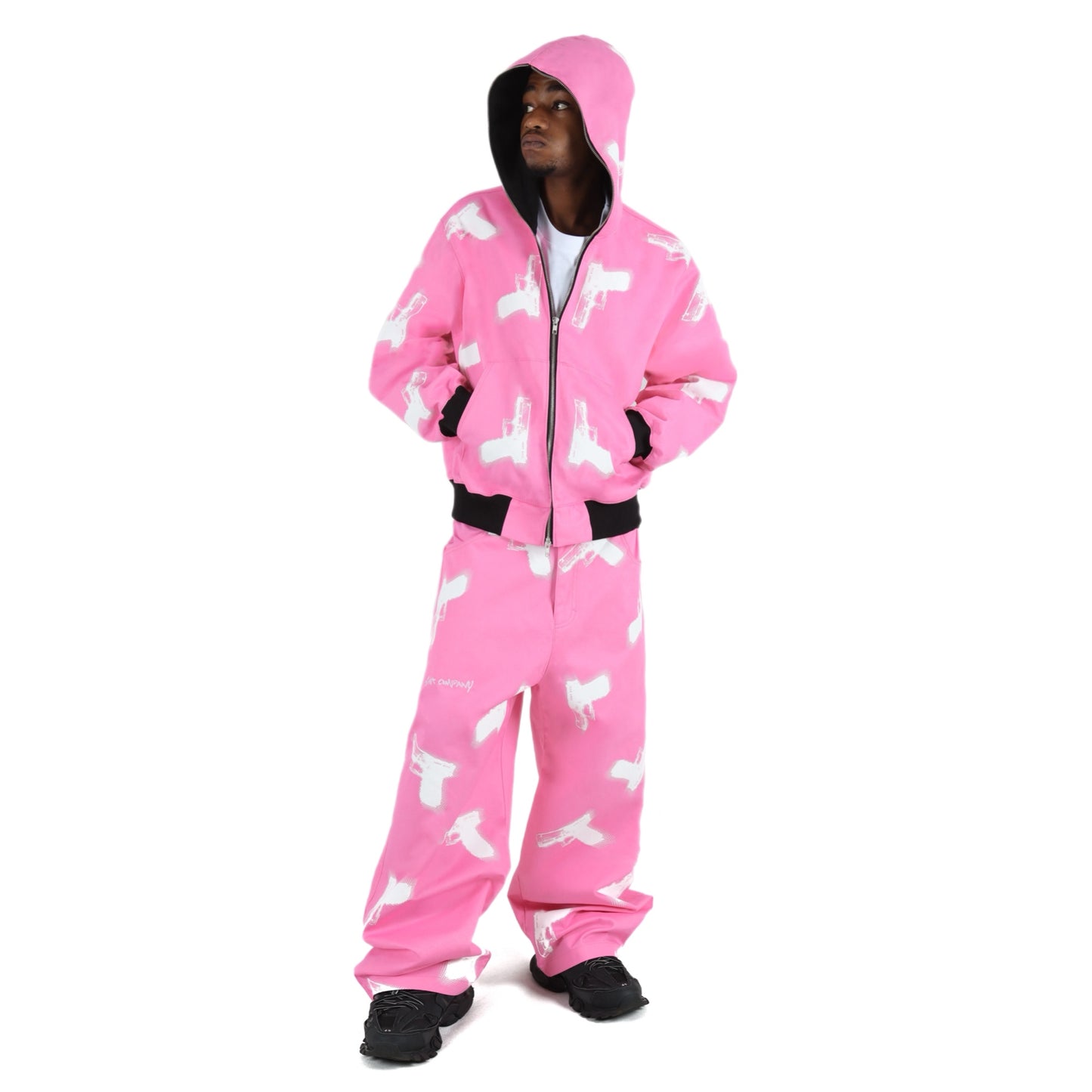 GLOCKS Full Zip Jacket Pink