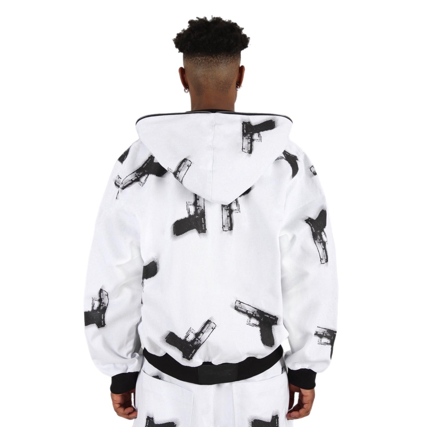 GLOCKS Full Zip Jacket White