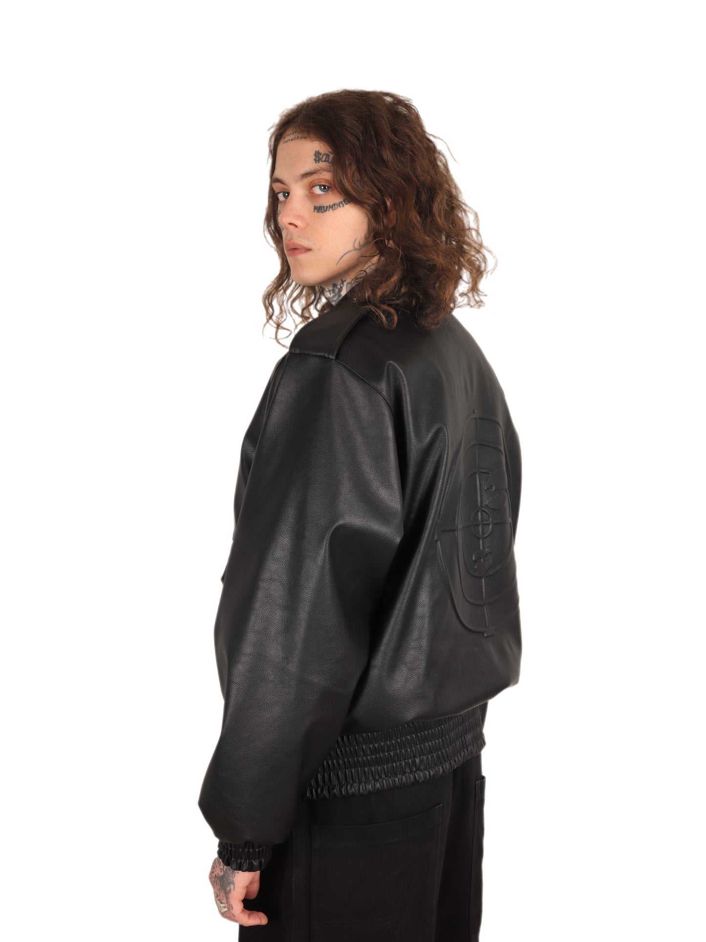 Rage Leather Jacket Black