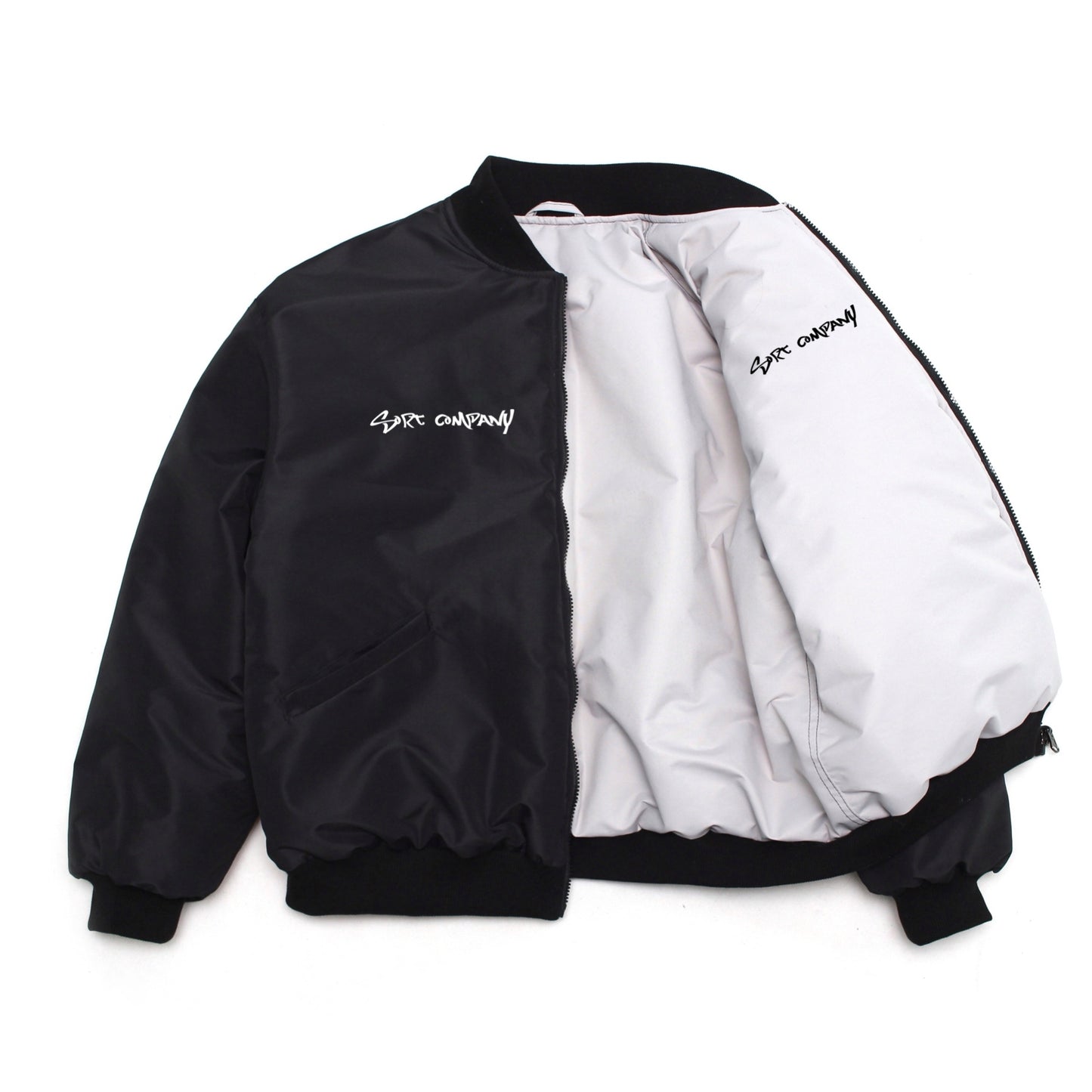 BIG T 2-sided Bomber Black/Light Gray