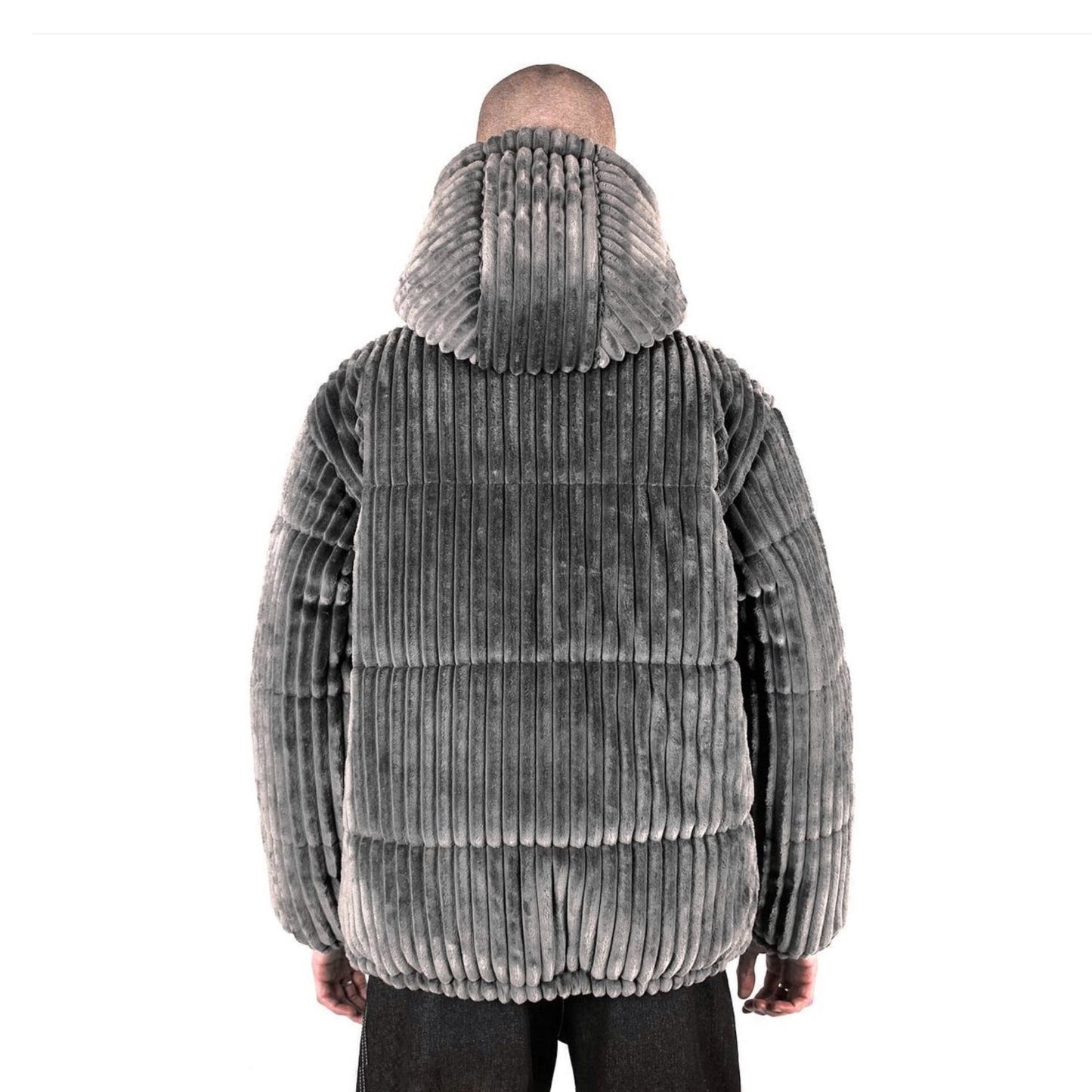OG FLUFFY 2.0 Plush Puffer Jacket Gray