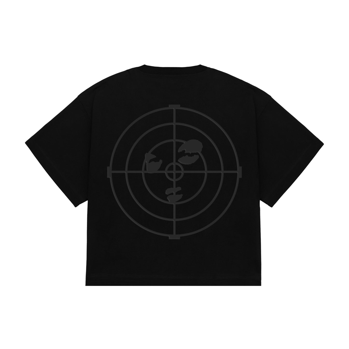 DARK REAL TARGET Boxy Tee Black