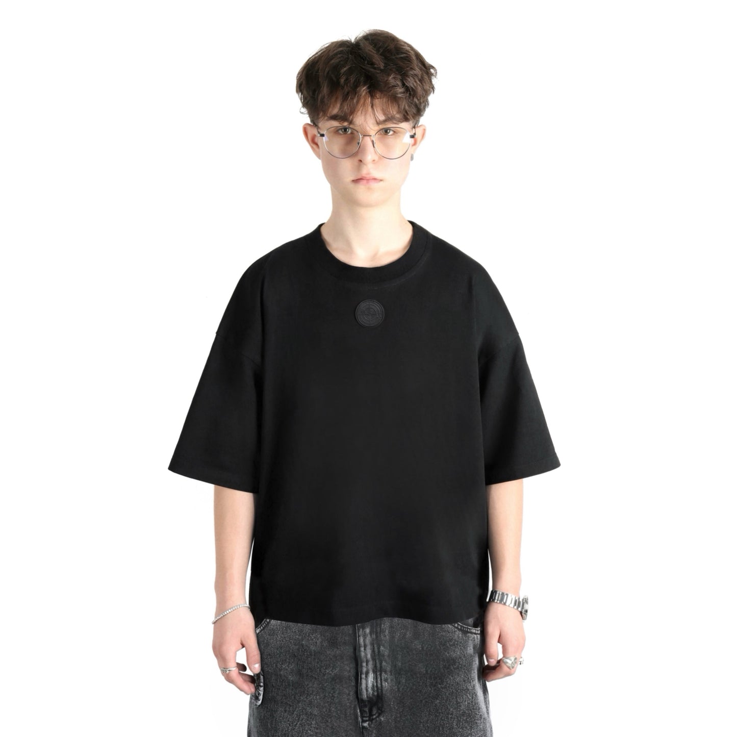 DARK REAL TARGET Boxy Tee Black