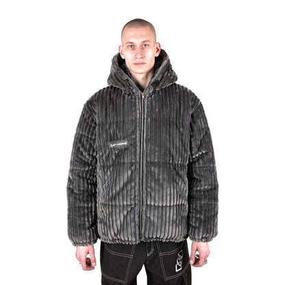 OG FLUFFY 2.0 Plush Puffer Jacket Gray