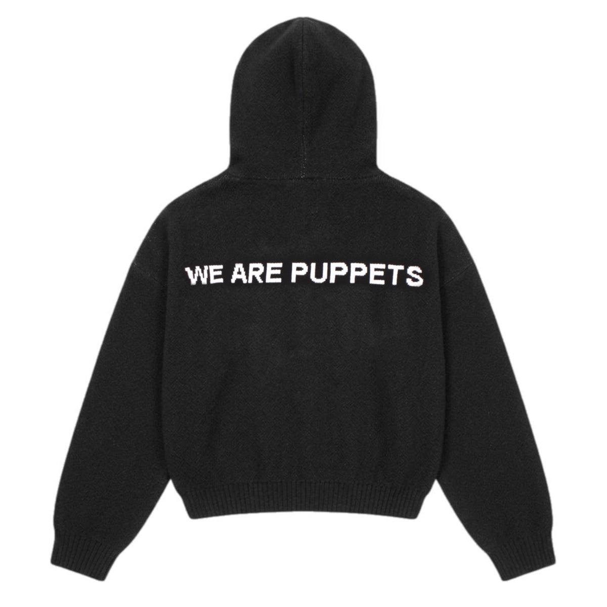 PUPPETS Knit Hoodie Black