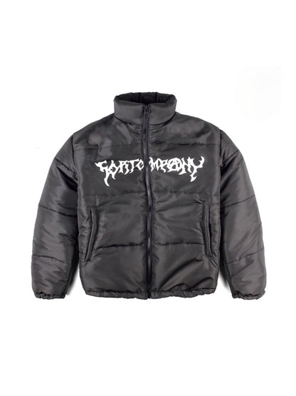 Punk Puffer Jacket Black