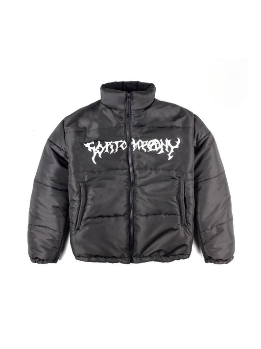 Punk Puffer Jacket Black