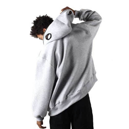 EYES Full Zip Hoodie Gray Marl