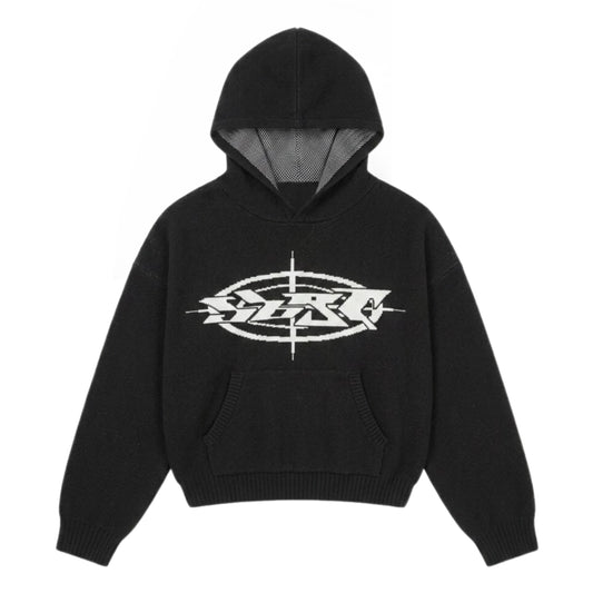 PUPPETS Knit Hoodie Black