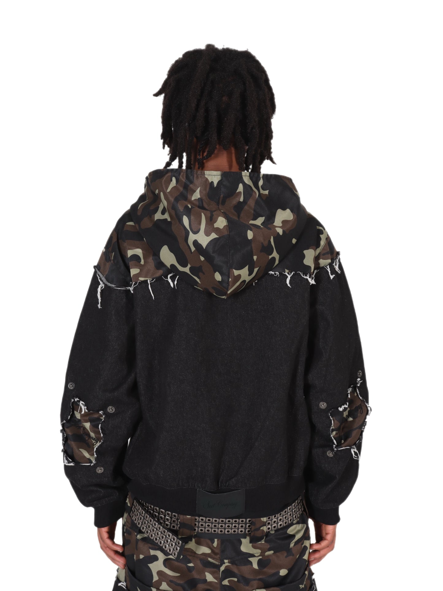 Camo Zip Jacket Dark Gray