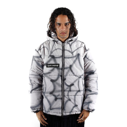 OG FLUFFY Plush Puffer Jacket Black