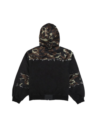 Camo Zip Jacket Dark Gray