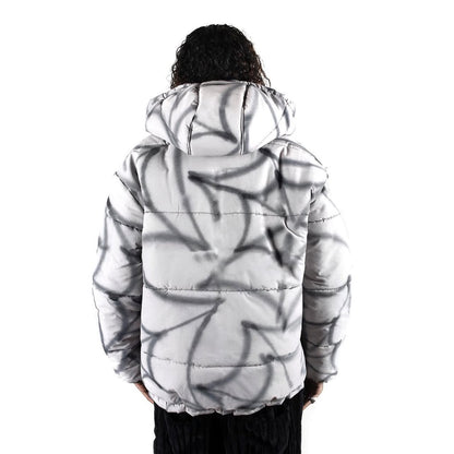 OG FLUFFY Plush Puffer Jacket Black