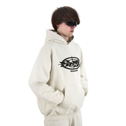 WARSAW Hoodie Vintage White