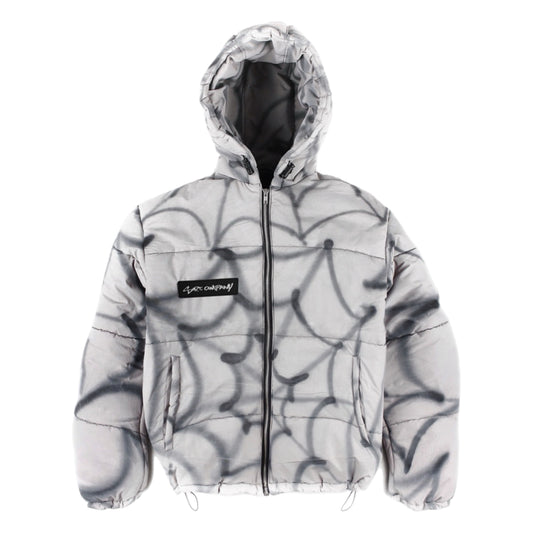 OG FLUFFY Plush Puffer Jacket Black