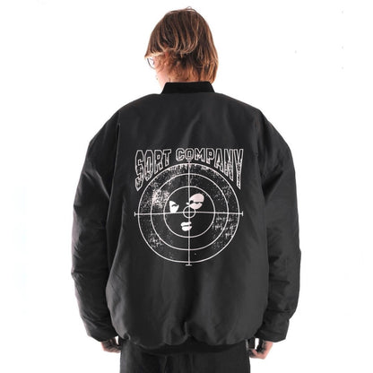 BIG T 2-sided Bomber Black/Light Gray