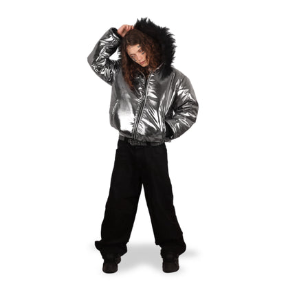 Chrome Puffer Jacket