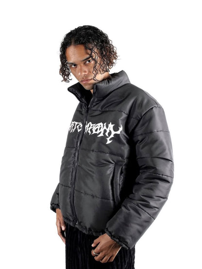 Punk Puffer Jacket Black