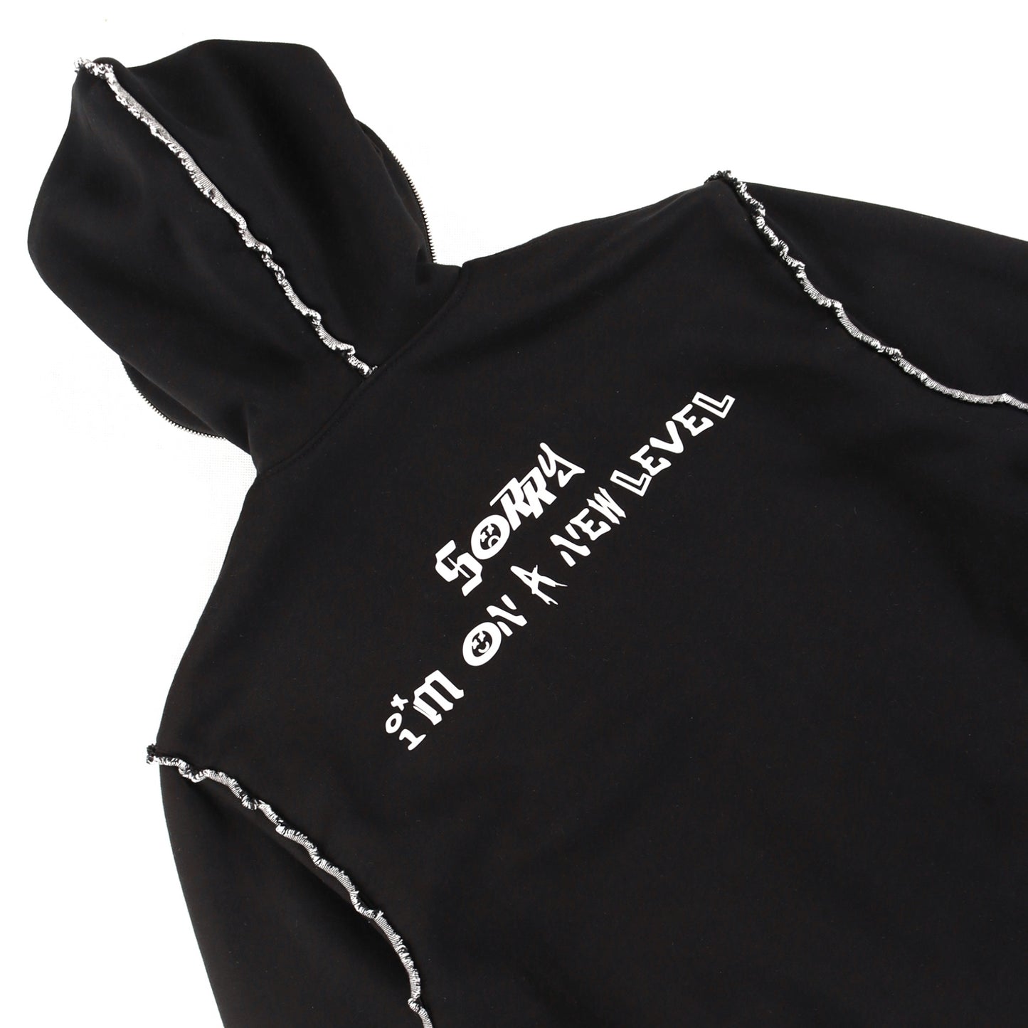 LEVEL Full Zip Hoodie Black