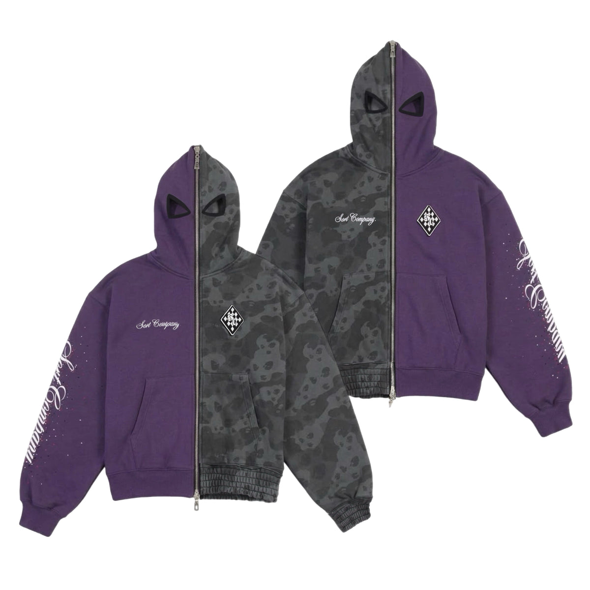 Camo + Ghost 360 Zip Hoodies (2 pieces)