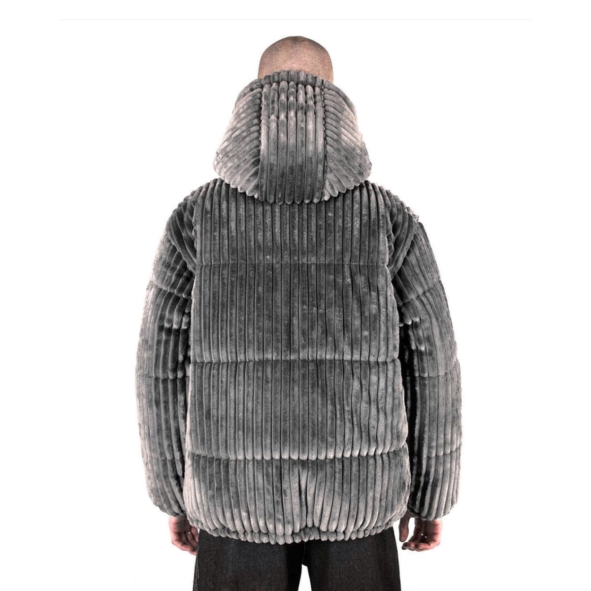 OG FLUFFY 2.0 Plush Puffer Jacket Gray