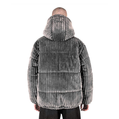 OG FLUFFY 2.0 Plush Puffer Jacket Gray