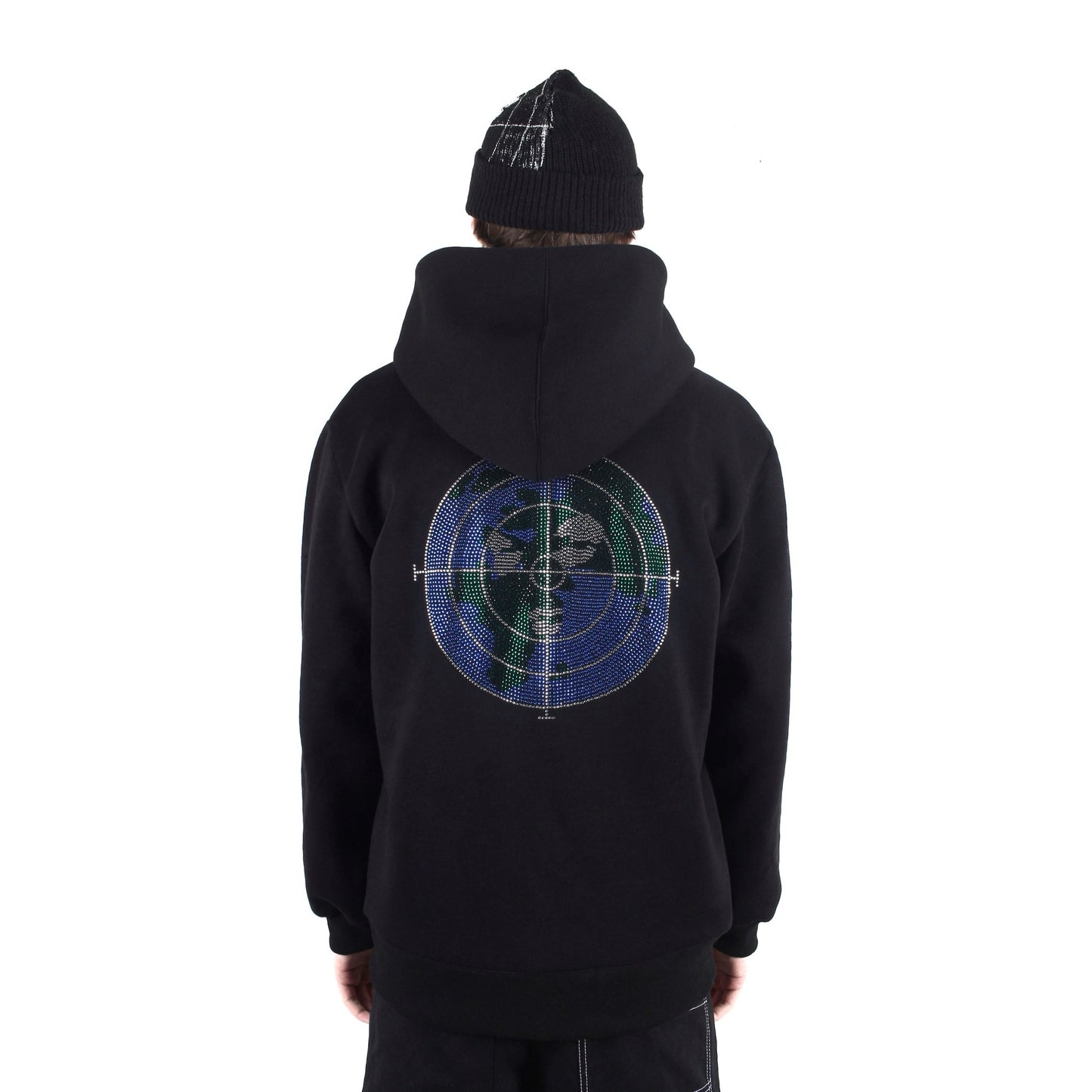 WORLDWIDE Zip Hoodie Black