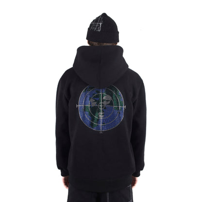 WORLDWIDE Zip Hoodie Black