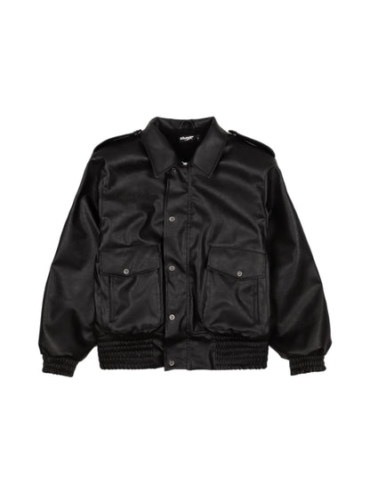 Rage Leather Jacket Black
