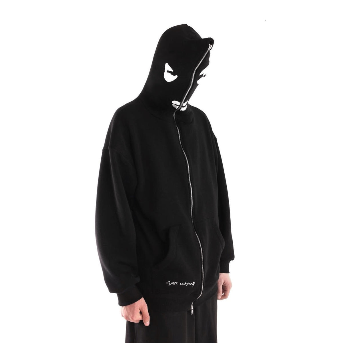 W.O.F. Full Zip Hoodie Black
