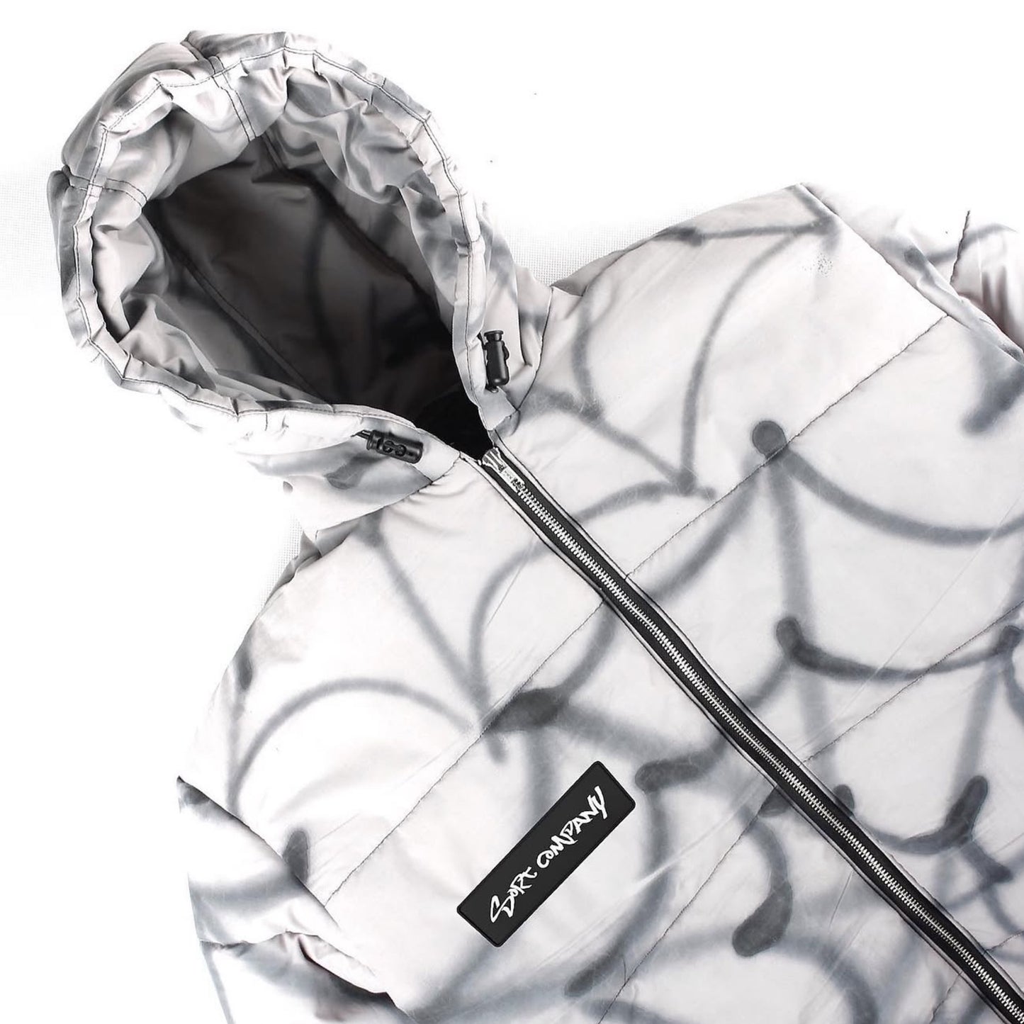 OG FLUFFY Plush Puffer Jacket Black