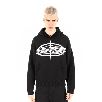 PUPPETS Knit Hoodie Black