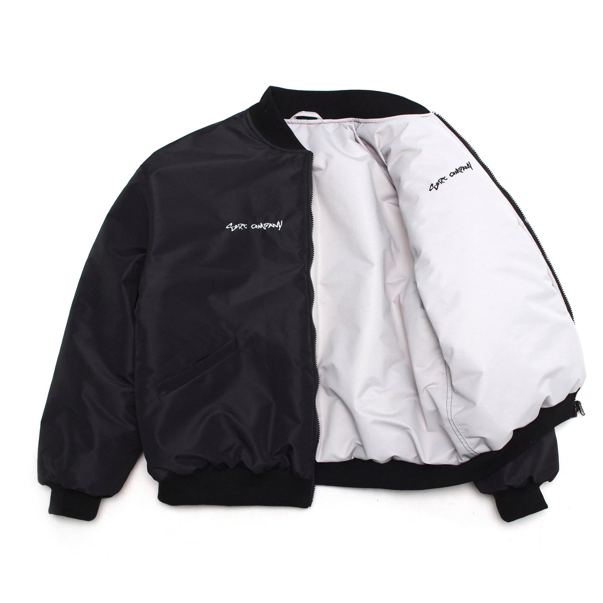 BIG T 2-sided Bomber Black/Light Gray