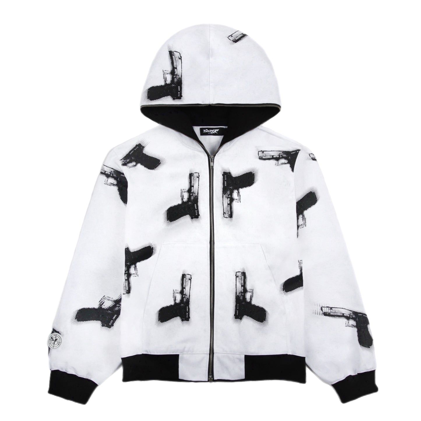 GLOCKS Full Zip Jacket White