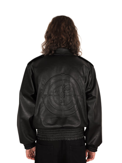 Rage Leather Jacket Black