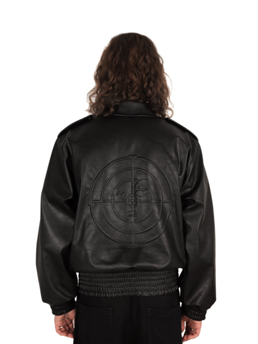 Rage Leather Jacket Black