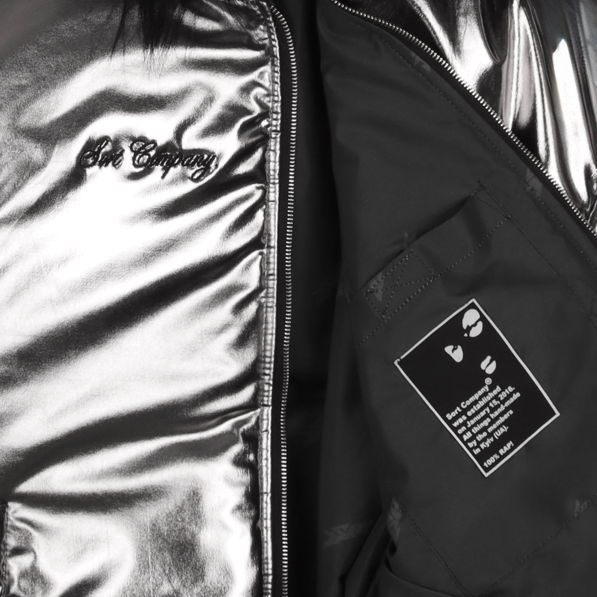 Chrome Puffer Jacket