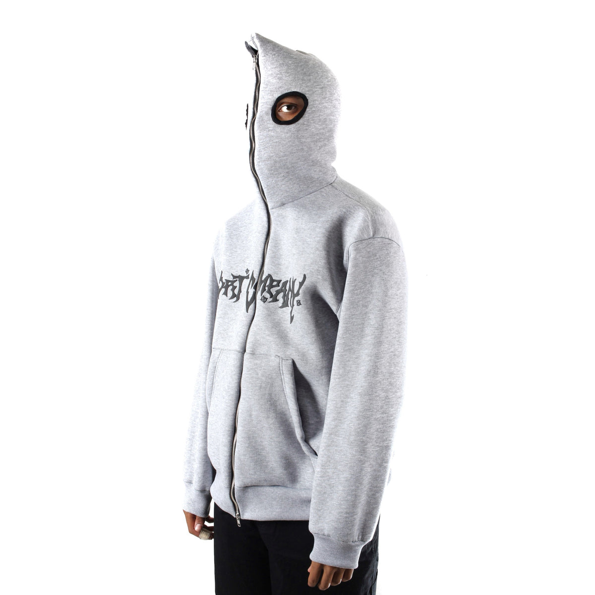 EYES Full Zip Hoodie Gray Marl