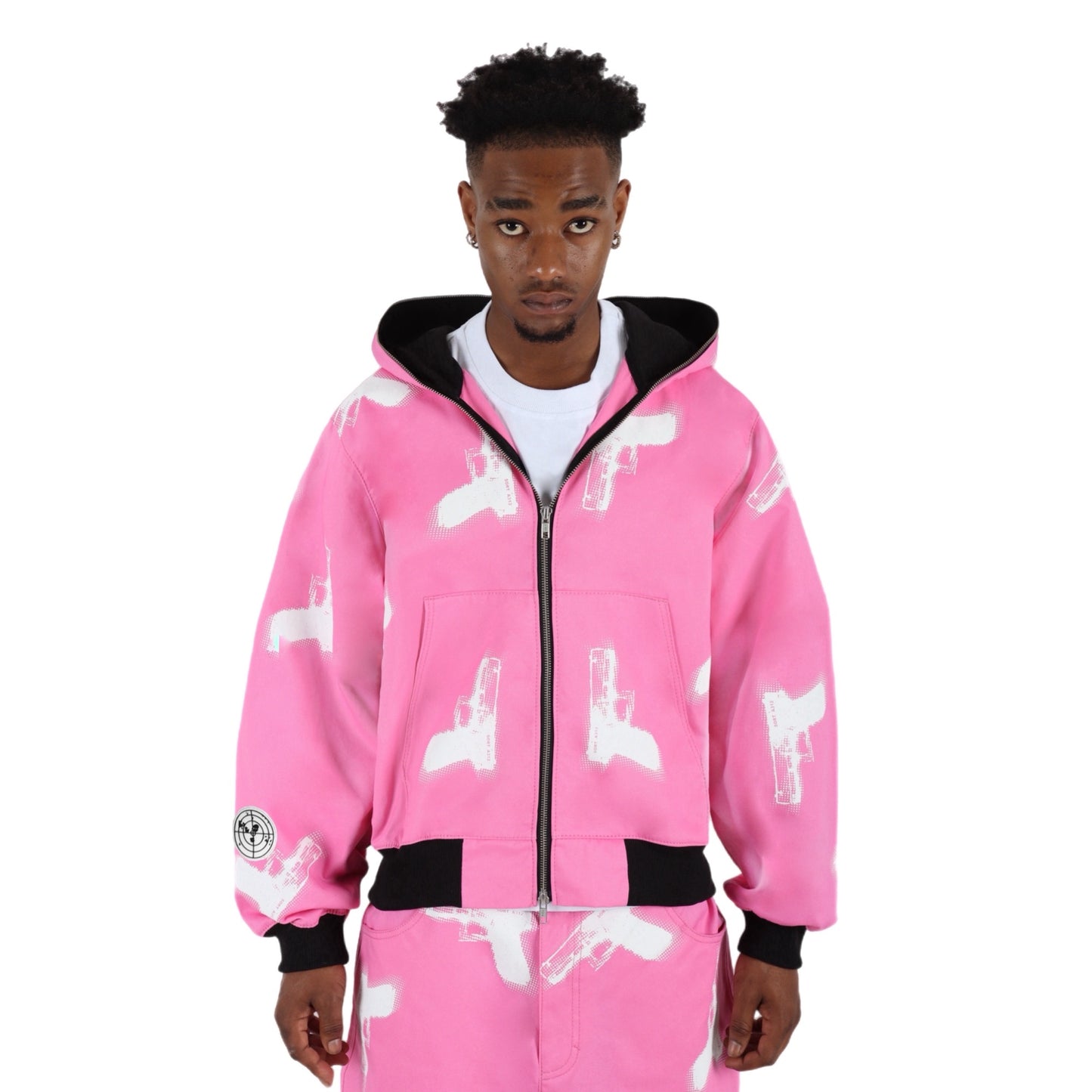 GLOCKS Full Zip Jacket Pink