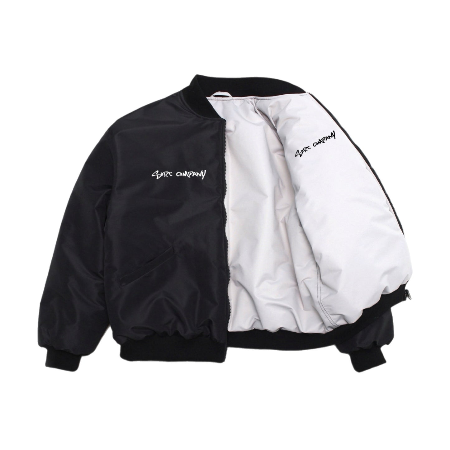 BIG T 2-sided Bomber Black/Light Gray