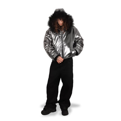 Chrome Puffer Jacket