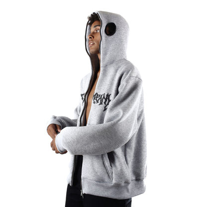 EYES Full Zip Hoodie Gray Marl