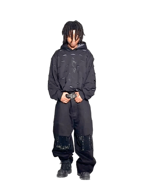 Slash Hoodie Black