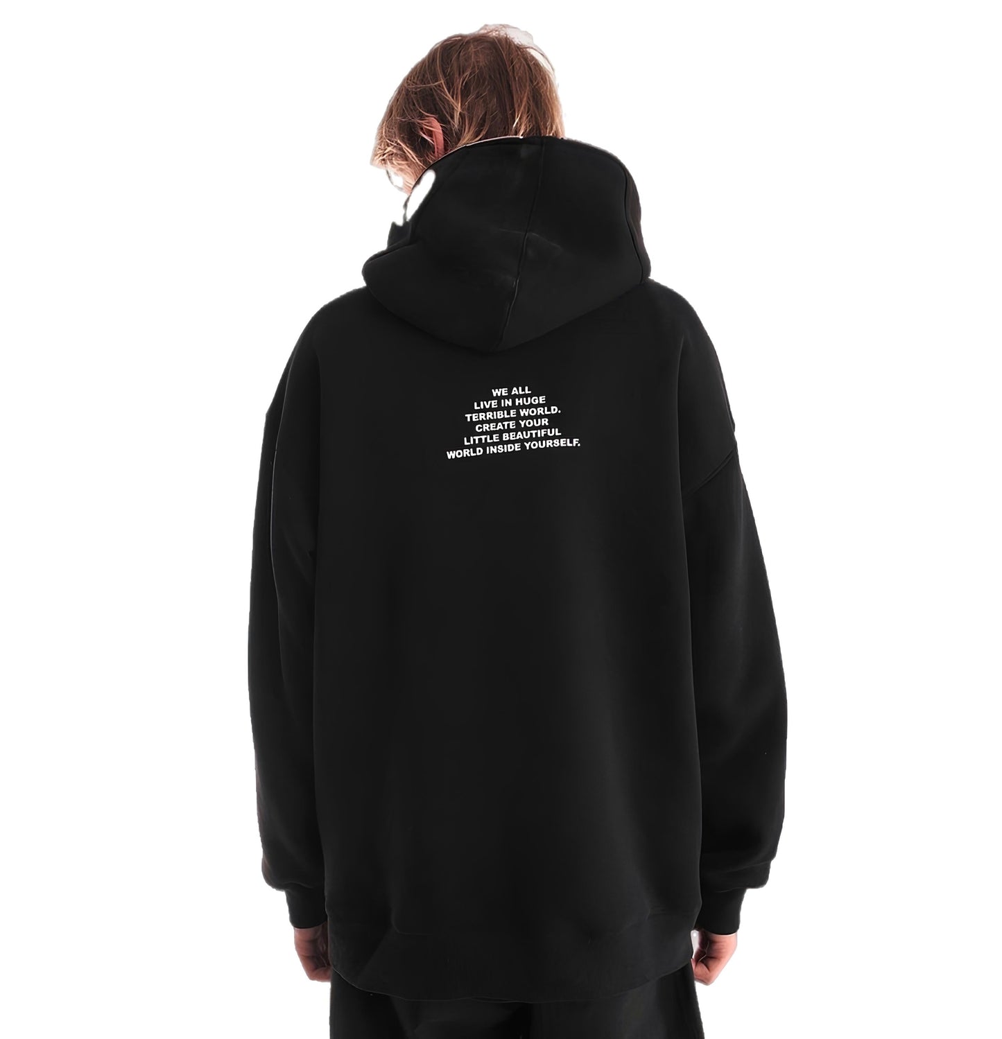 W.O.F. Full Zip Hoodie Black